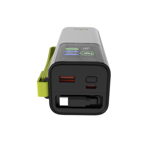 סוללת גיבוי עם כבל נגלל ECO PB-2100 20,000mAh PD 100W