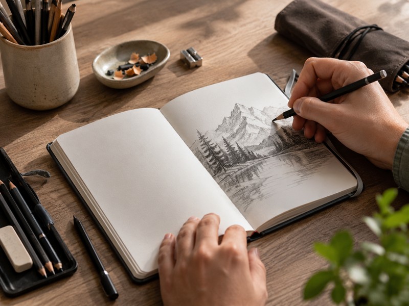 מחברת סקיצות Mont Marte Sketchbook – גודל A5 