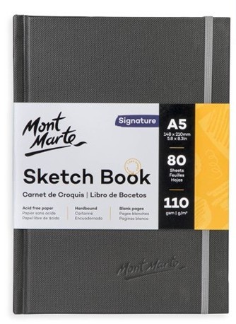 מחברת סקיצות Mont Marte Sketchbook – גודל A5 
