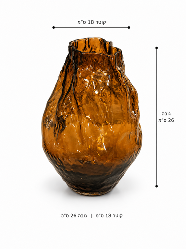    	 ואזה זכוכית חום כהה   4SS24-13 5 