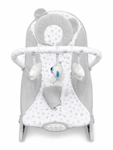 טרמפולינה ונדנדה 2 ב־1 לתינוק אפור Baby Michel