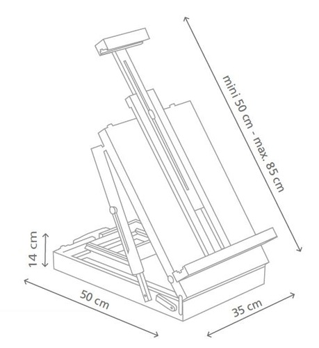 כן ציור שולחני Plein Air TS + פלטה