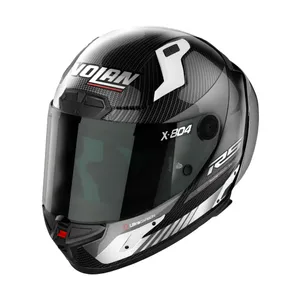קסדה מלאה X804 R.S HOT LAP מבית NOLAN שחור לבן