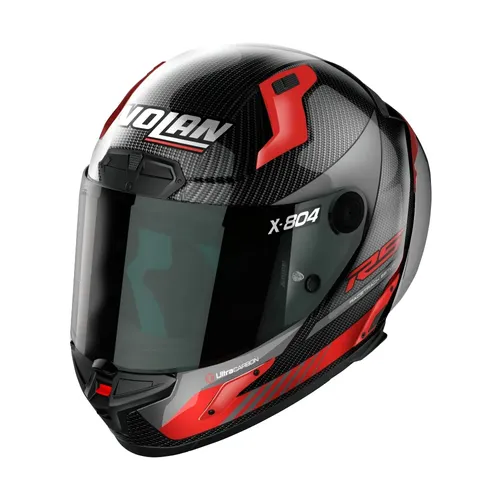 קסדה מלאה X804 R.S HOT LAP מבית NOLAN שחור אדום