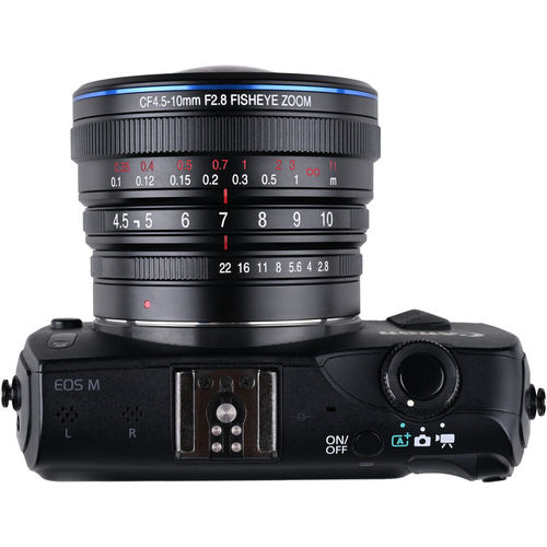עדשה Venus Optics Laowa 4.5-10mm f/2.8 CF Zoom Fisheye for Canon EF-M