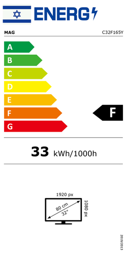 מסך מחשב Mag C32F165Y Full HD