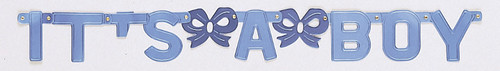 באנר אותיות It's A Boy +עגלה 