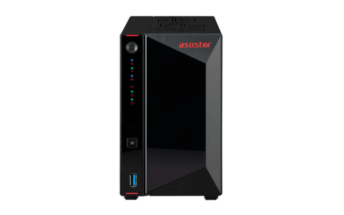 כותרת Asustor NAS 2-Bay AS5402T – Intel Celeron N5105 / 4GB RAM / 4x M.2 NVMe Slots / Dual 2.5GbE / HDMI 4K