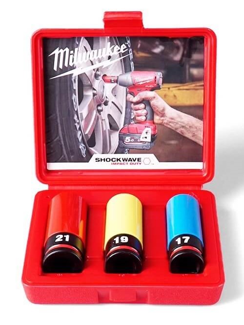 סט 3 בוקסות אימפקט לגאנטים Milwaukee