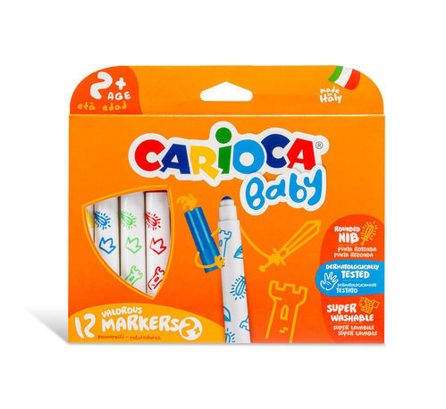 סט 12 טושים לפעוטות CARIOCA 42814