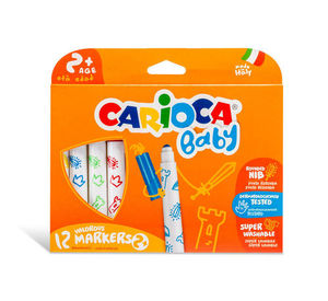 סט 12 טושים לפעוטות CARIOCA 42814