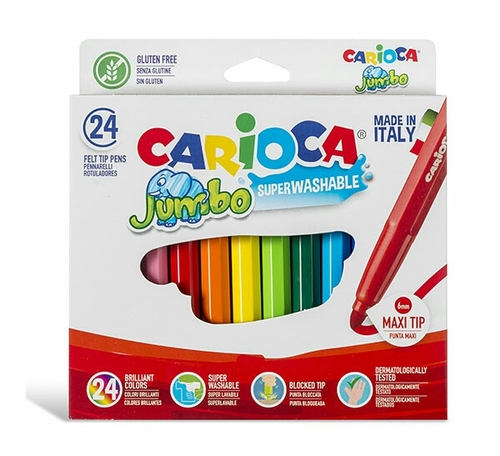 סט 24 טוש CARIOCA 40570 jumbo