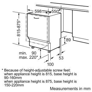 מדיח כלים רחב Siemens SN65E008 סימנס