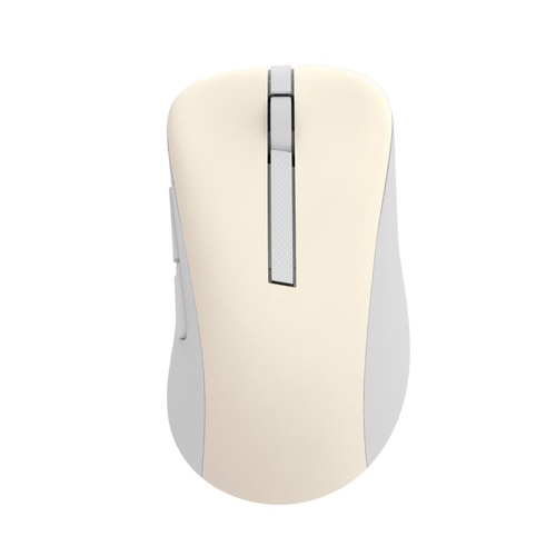 עכבר אלחוטי Asus MD102 שקט וארגונומי - BT 5.0 / 2.4GHz / 1600dpi - קרם אסוס