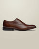 נעל אוקספורד אלגנטית חום שוקולד - Chocolate brown leather Oxford shoe