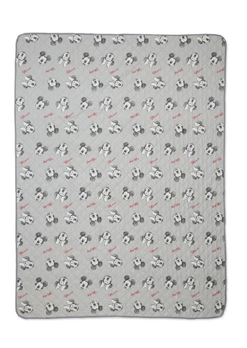 שמיכת קיץ יחיד לילדים מיקרופייבר 150x200 ס''מ מבית HomeStyle - דגם  מיקי אפור