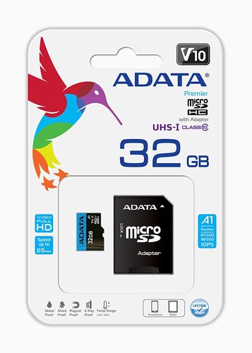  ADATA MICROSDHC 32GB AUSDH32GUICL10A1-RA1