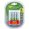 מטען USB + רביעיית סוללות GP ReCyko AA C4