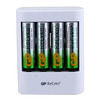 מטען USB + רביעיית סוללות GP ReCyko AA C4