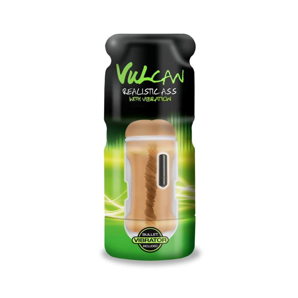 מיני מאונן רוטט Vulcan Realistic Ass Vibration Mocha