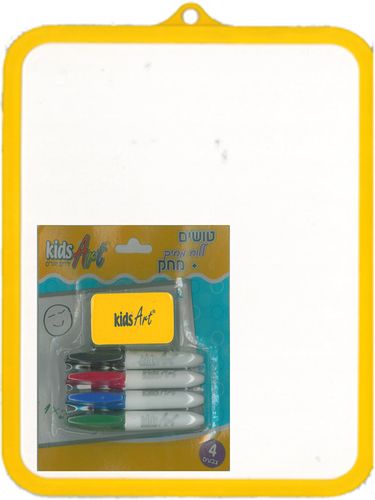 לוח מחיק דו צדדי +טושים מיני ומחק/קידס ארט