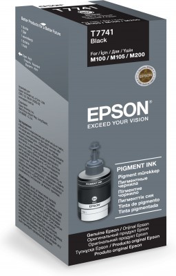בקבוק דיו שחור עבור סדרת EPSON T7741 Pigment Black ink bottle 140ml C13T77414A M