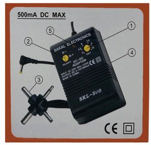 ספק כוח במתחים משתנים SAKAL 500mA