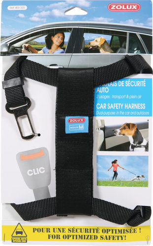 זולוקס רתמת בטיחות לכלבים   SAFETY HARNESS MEDIUM