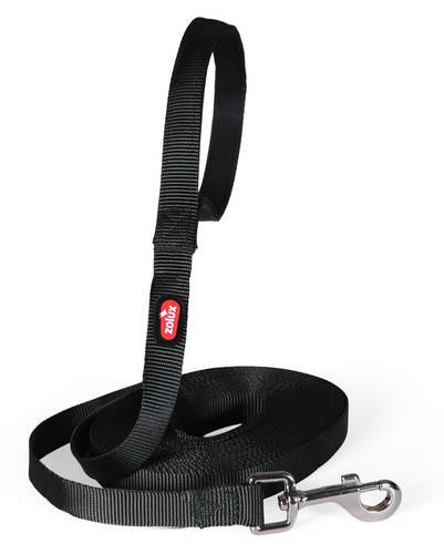 זולוקס רצועת אילוף והולכה  NYLON FLAT LEAD 20MM 5M BLK