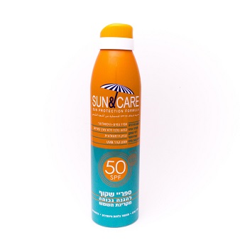 ספריי שקוף SPF50 - מכיל 200 מ