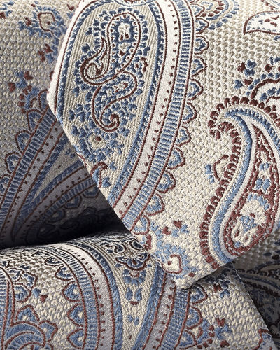 עניבה יוקרתית Cream paisley silk tie