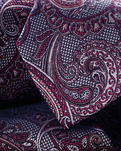 עניבה יוקרתית Dark pink paisley silk tie