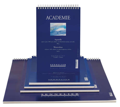בלוק Academie לציור במים Sennelier + ספירלה