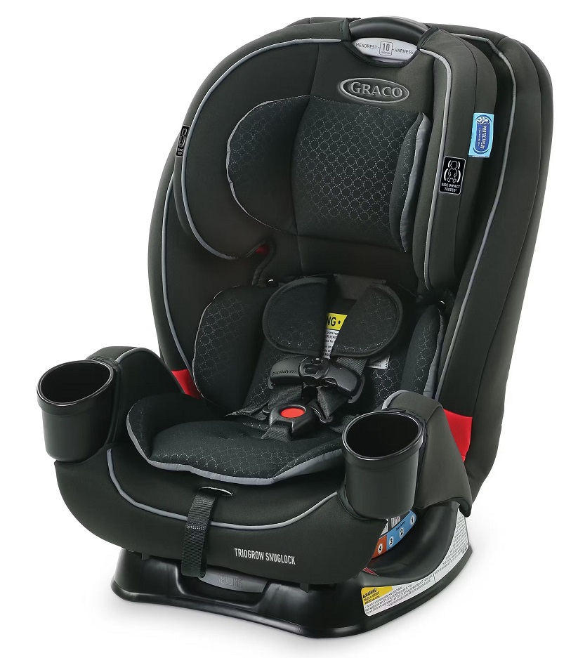 כיסא בטיחות משולב בוסטר 3 ב 1 TrioGrow עם מנגנון התקנה Snuglock - צבע שחור Leland גרקו