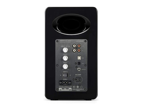 רמקולים מדפיים מוגברים AIRPULSE A100 BLUETOOTH בצבע שחור