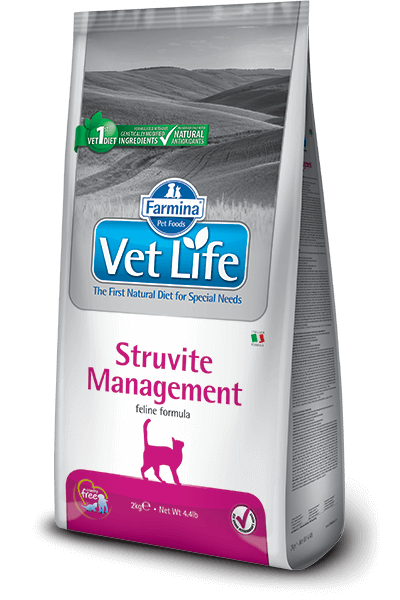 וט לייף Vet Life - מזון רפואי לחתול בוגר עם אבנים ודלקת במערכת השתן - 2 ק"ג
