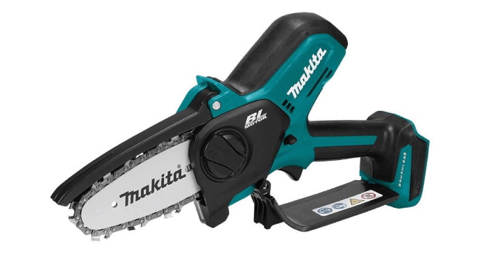 מסור שרשרת נטען לגיזום Makita DUC101Z 18V Brushless להב 10 ס״מ גוף בלבד