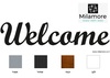 שלט לחדר עשוי עץ דגם welcome