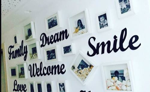 שלט לחדר עשוי עץ דגם welcome