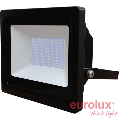 פנס הצפה SMD לד 100 וואט 2900K שחור יורולוקס 
