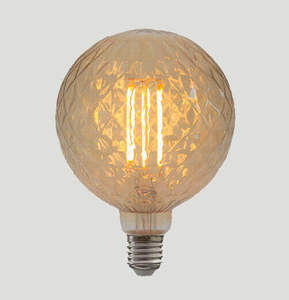 נורת LED G95 דיימונד אמבר-פחם לד 7W E27