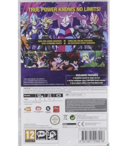 דרגון בול פייטרז Nintendo Switch | Dragon Ball FighterZ Nintendo Switch