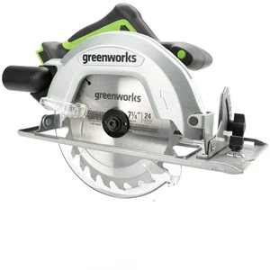 מסור עגול 24V ללא פחמים Greenworks CRD401  גוף בלבד - חיתוך מקצועי עם להב 7-1/4"