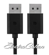 כבל DISPLAYPORT TO DISPLAYPORT 1.8M זכר זכר