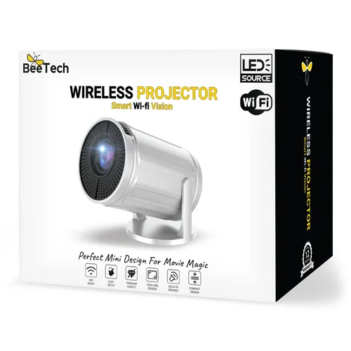 מיני מקרן BeeTech Wifi BT-PRJ08W 