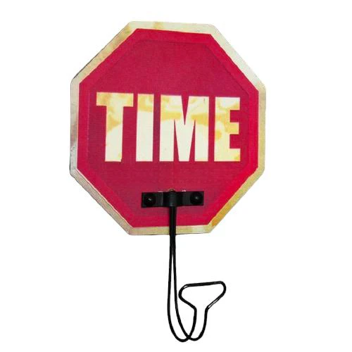 מתלה בעיצוב תמרור עצור עם כיתוב TIME | קישוט מיוחד במטבח או בחדר