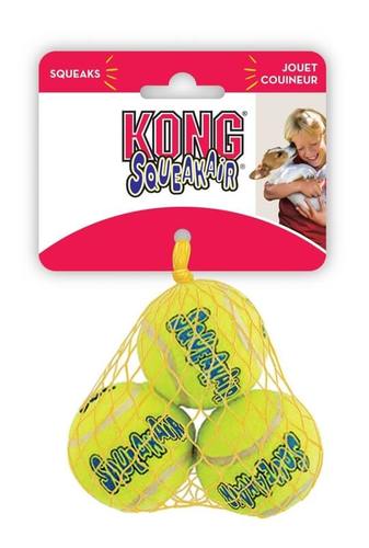 קונג איירדוג - Kong AirDog - צעצוע מצפצף לכלב - כדור - 3 בחבילה - גודל S - דגם AST3