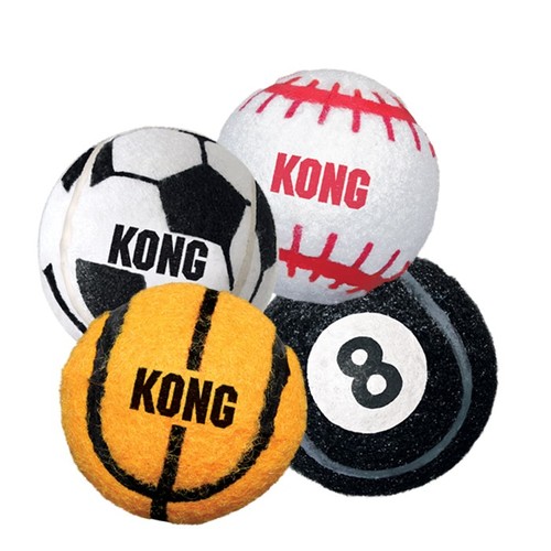 קונג - Kong - צעצוע לכלב - כדורי ספורט - 3 בחבילה - גודל S - דגם ABS3
