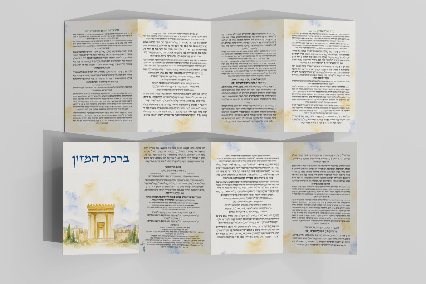 ברכון בית המקדש בשני נוסחים עדות מזרח וספרד- אשכנז