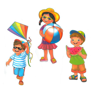 ערכת קישוט והמחשה לקיר תוכן – ילדים בקיץ